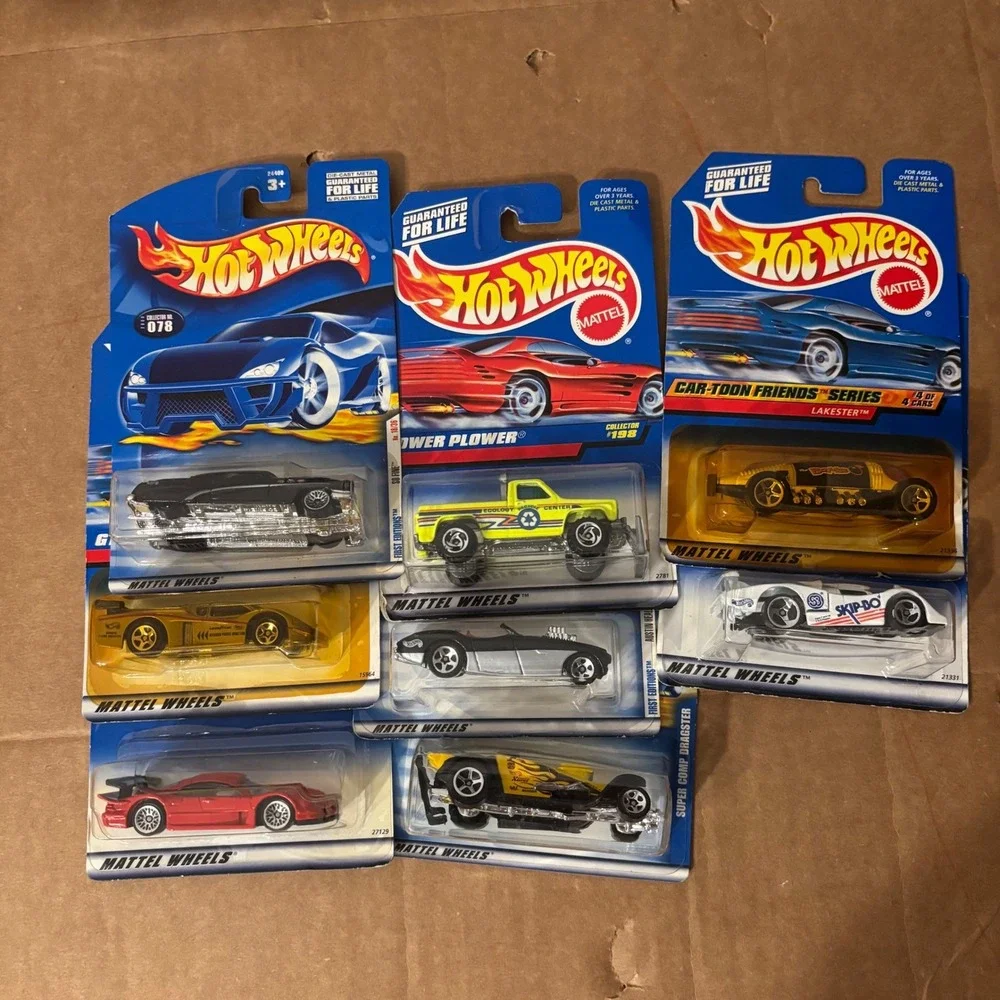Hot Wheels Vintage Lot 8 Cars Mercedes CLK-LM So Fine Austin Healey 1st Ed